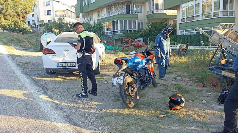 Erdek’te motosiklet kazası: 1 yaralı
