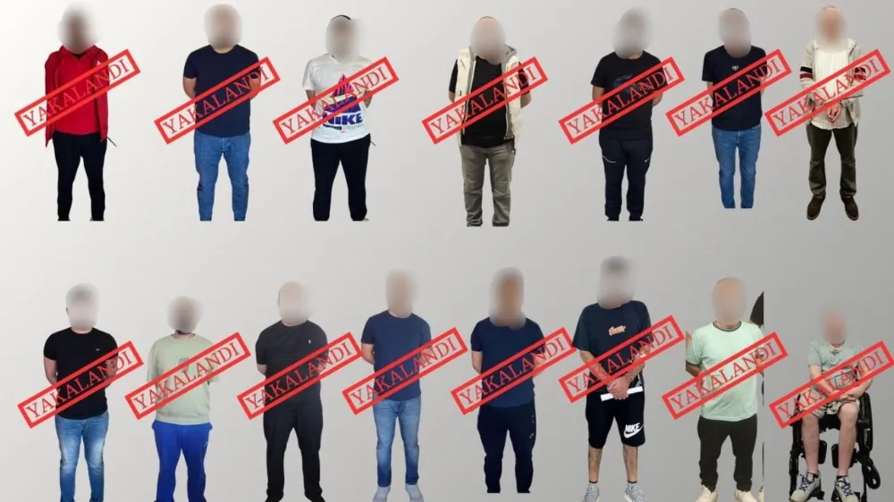 Kırmızı bültenle aranan 15 suçlu, Türkiye