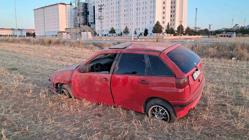 Karaman’da kontrolden çıkan araç takla attı: 1 yaralı
