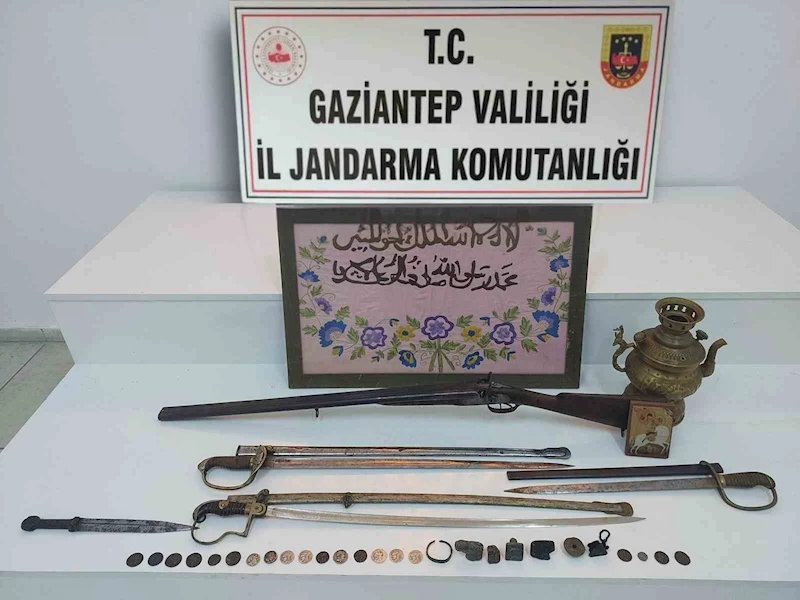 Gaziantep’te tarihi eser operasyonu: 1 gözaltı
