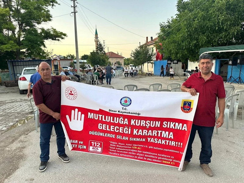 Düğünlerde silah atılmasının engellenmesi için bilgilendirme çalışması yapıldı
