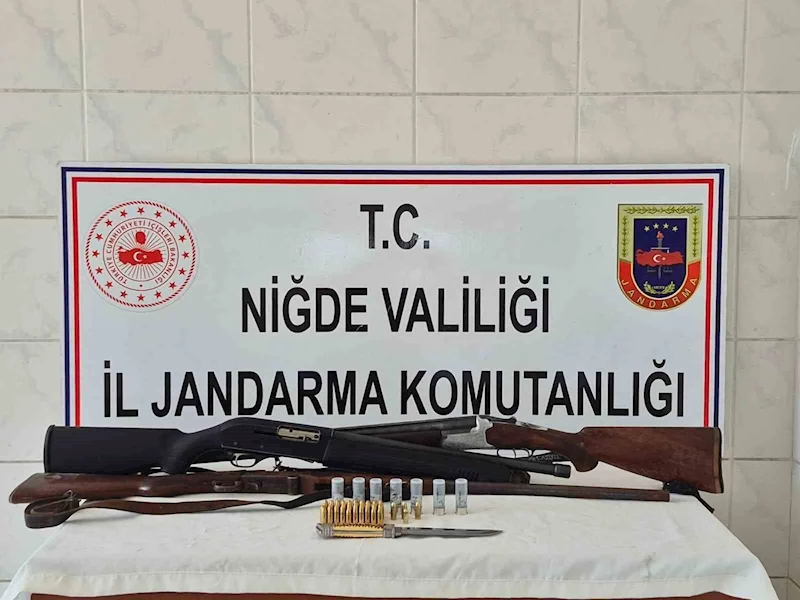 Niğde’de ruhsatsız silah operasyonu: 4 kişi hakkında adli işlem başlatıldı
