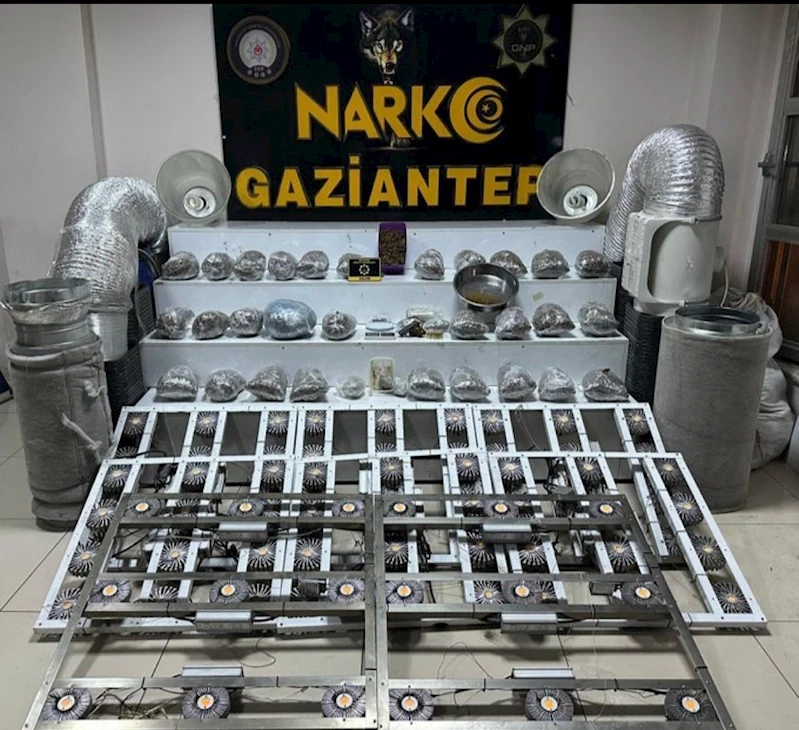 Gaziantep’te 32 kilo skunk ele geçirildi
