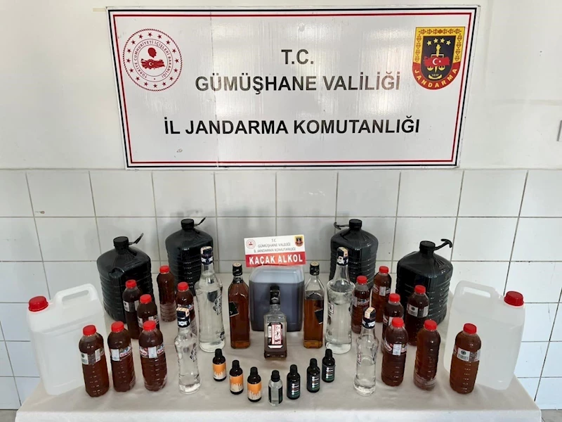 Gümüşhane’de sahte alkol operasyonu
