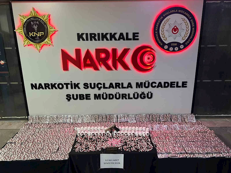 Kırıkkale’de uyuşturucu operasyonu: Binlerce hap ele geçirildi
