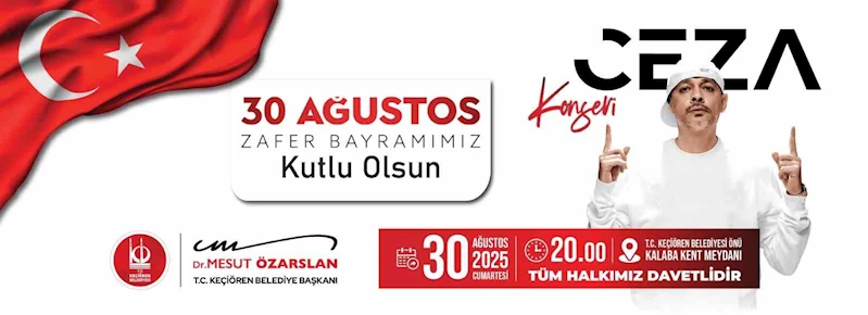 Keçiören Belediyesi, 30 Ağustos Zafer Bayramı dolayısıyla bir etkinlik düzenleyecek
