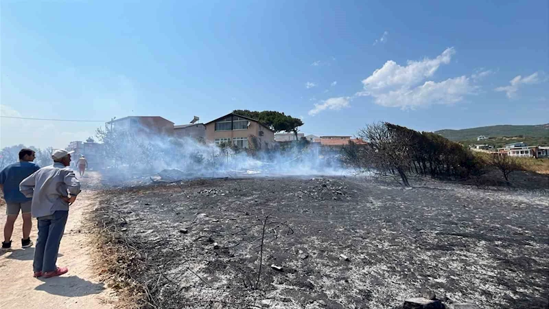 Erdek’te arazi yangını kısa sürede söndürüldü: Can ve mal kaybı yaşanmadı
