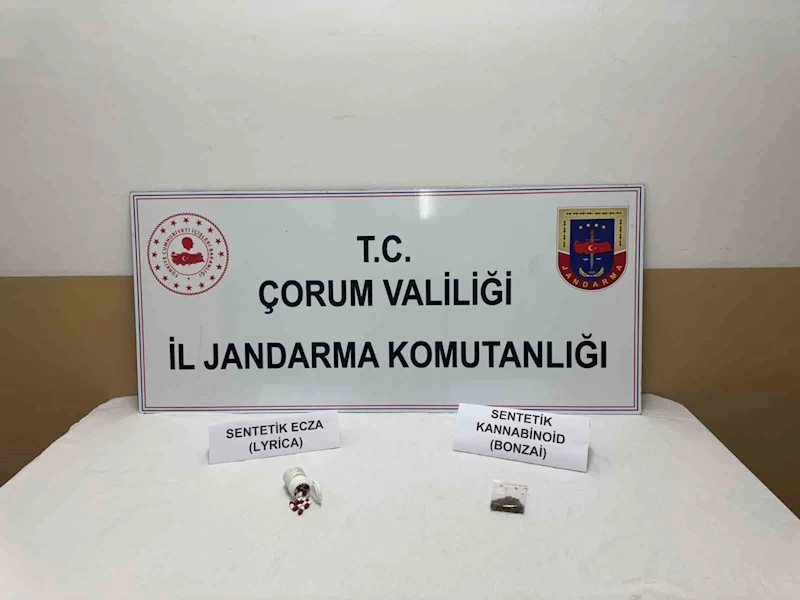Çorum’da uyuşturucuyla yakalanan 2 şüpheli gözaltına alındı
