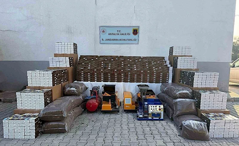 Antalya’da 1 milyon doldurulmuş makaron ele geçirildi
