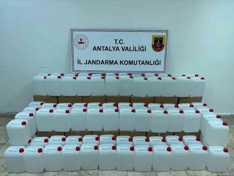 500 litre kaçak alkol ele geçirildi
