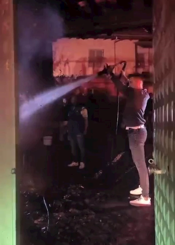 Çankırı’da korkutan ev yangını
