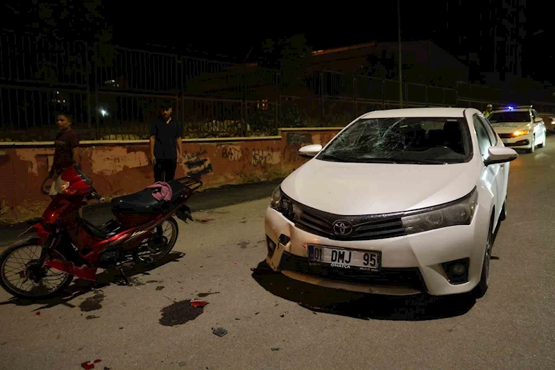 Kozan’da motosiklet ile otomobil çarpıştı: 2 yaralı
