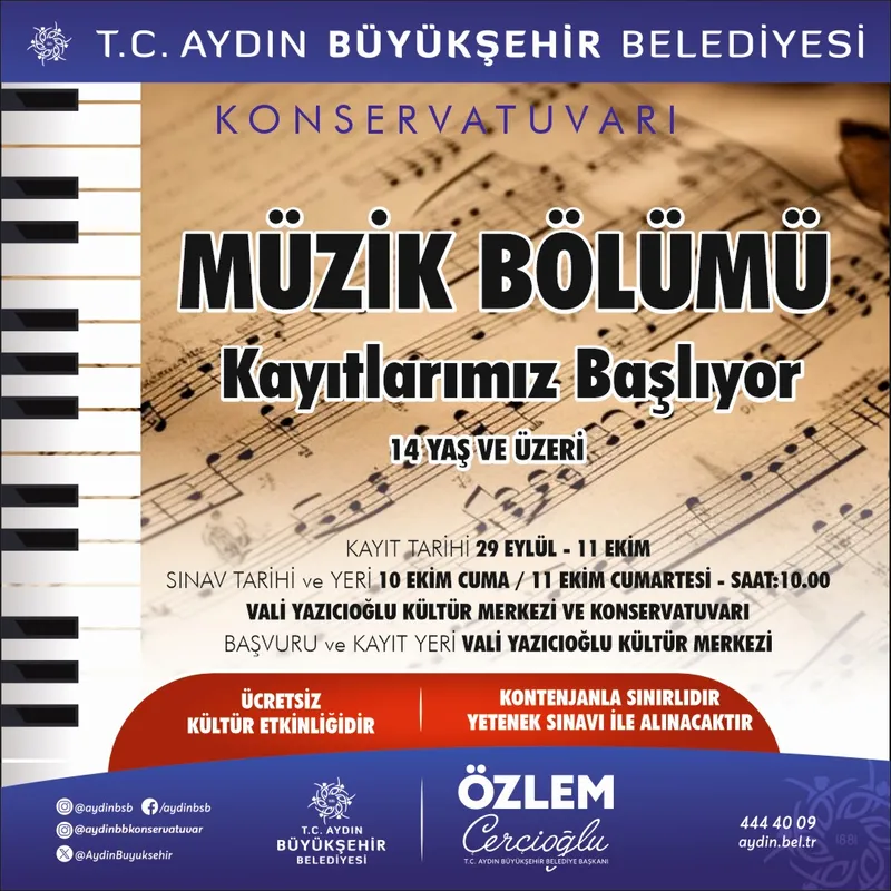 Başkan Çerçioğlu’ndan müzikseverlere davet
