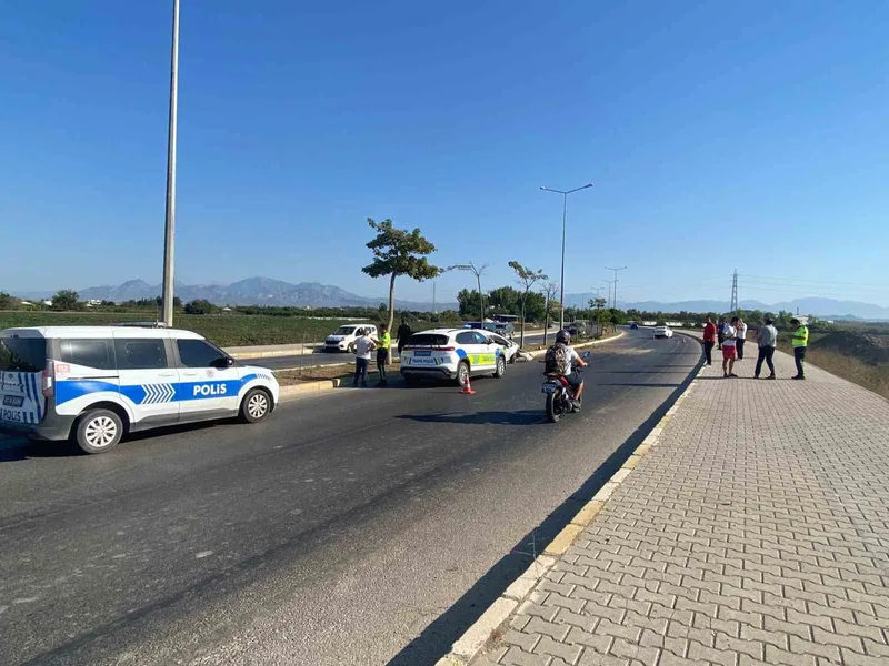 Serik’te iki otomobil çarpıştı: 1 yaralı

