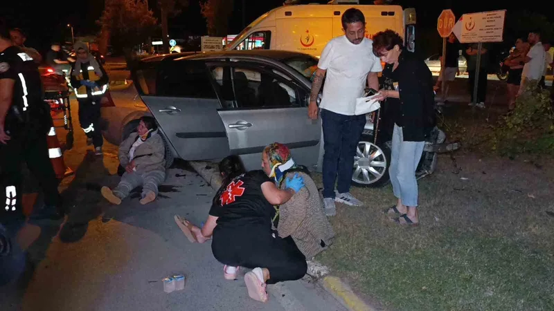 Ortalık savaş alanına döndü, 2 araçtaki 6 kişi yaralandı
