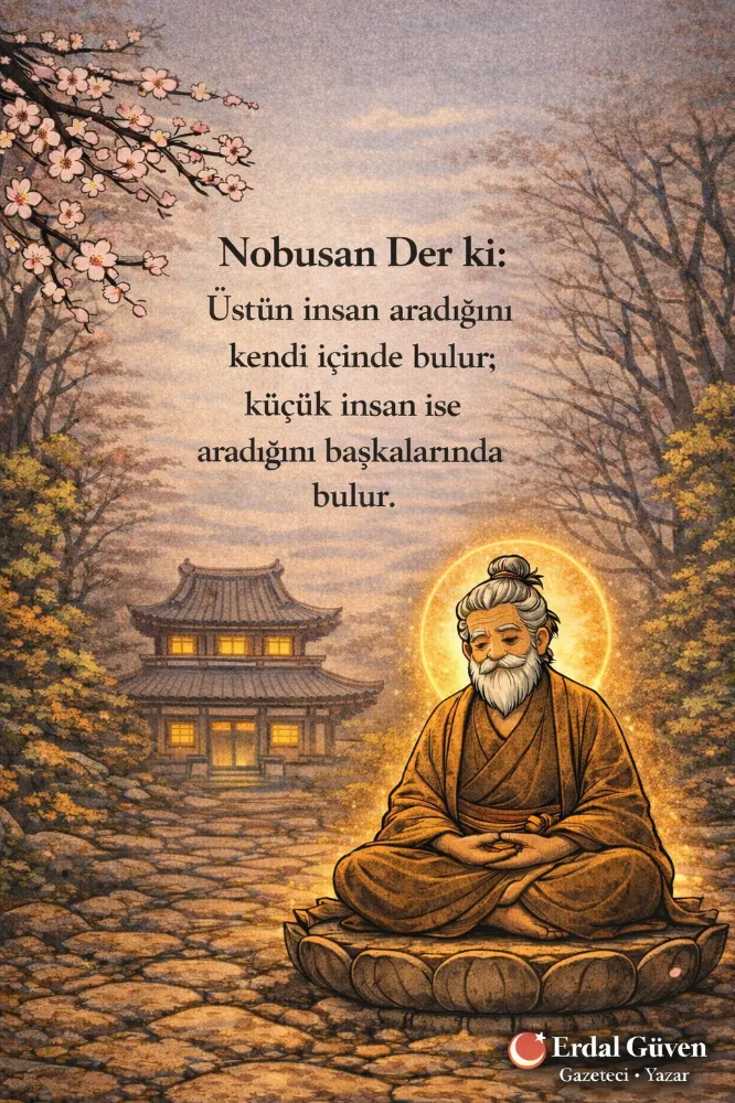 Üstün insan aradığını kendi içinde bulur; küçük insan ise aradığını başkalarında bulur