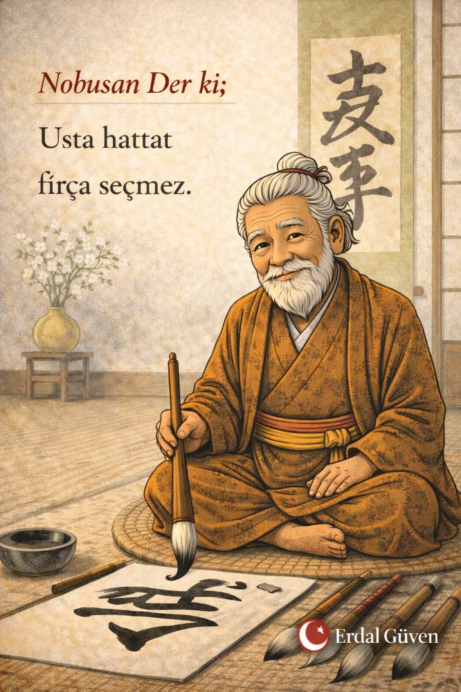 Usta hattat fırça seçmez