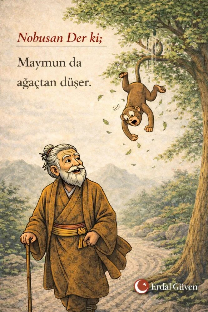 Maymun da ağaçtan düşer